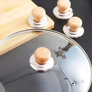 냄비손잡이 교체용 우드 나무 후라이펜뚜껑 손잡이 1p