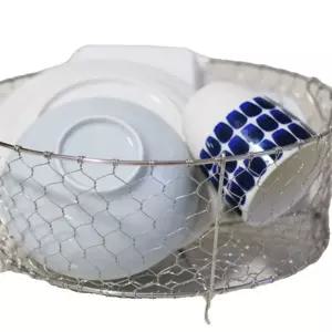 바구니 주방 와이어 바스켓 철망 과일바구니 철제바구니 30CM 실버 다용도