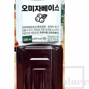 위플레이스 오미자 베이스 1.5L 맛있는주스 마시는음료