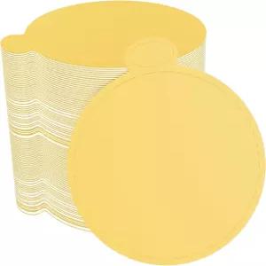 100개 3.1인치 미니 케이크 보드 무스 컵케이크 베이스 골드 8cm