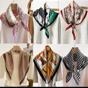 남녀공용 부드러운 코튼 간절기 스카프 미니 머플러 봄 가을 겨울