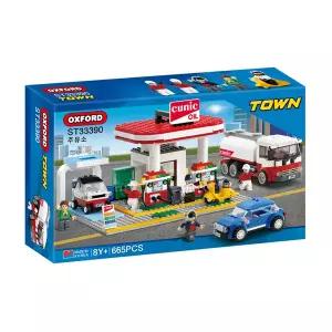 옥스포드 ST33390 타운주유소 블록 장난감