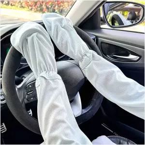 햇빛차단 손등커버 팔토시 2세트 연블루 골프토시 손등팔토시 여름용팔토시