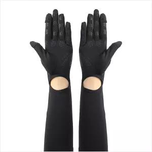 쿨링잇 아이스 장갑 쿨토시 여성용 블랙 팔토시 자외선차단 여름 골프 등산 야외 스포츠