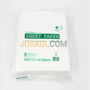 병원 피부샵 방수 일회용 종이 베개 커버 시트 깔개 사혈 한의원 안면