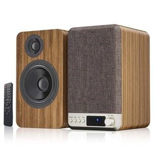 Orroplus 전원 책장 스피커, 3 5인치 우퍼가 장착된 60W 레코드 플레이어 스피커, 유선 AUX /RCA / BT 입력, 데스크탑 PC 바이닐 CD 플레이어 수신기용 HiFi 스테레오 스피커