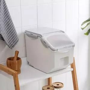 쌀보관용 밀폐용기 쌀통 계량식 쌀독 쌀항아리 모던 디자인 쌀