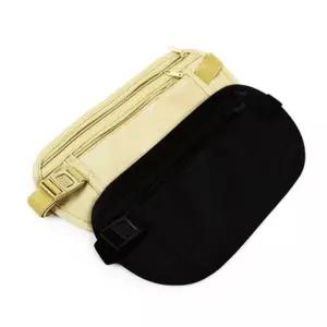 슬림 복대 가방 베이지 방지 허리 머니 벨트 도난