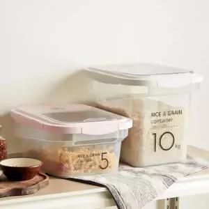 쌀보관함 잡곡통 5kg 10kg 계량컵 포함