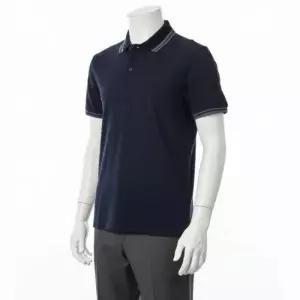 MUST IT_ 페가소 로고 자수 스트라이프 반팔 폴로셔츠 카라티 MRMD0007AC174