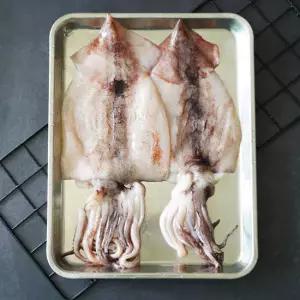 (HACCP 인증) 국산 급냉 손질 오징어 1팩(2-3미/500g-700g내외)*3