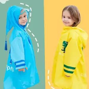 아동 판초 레인코트 공룡 기린 코끼리 캐릭터 방수 우의 비오는날 유아 우천용품