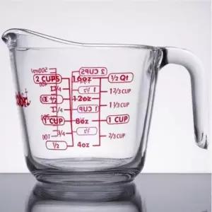TBZ 쿠킹의정석 유리 계량컵 중 1개