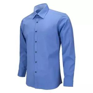 블루 카라 슬림 숙 RF1073 솔리드남방 숙 레드 남성 슬림 남방 네이비