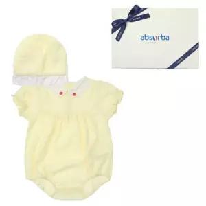 [갤러리아] (압소바출산,백일,아기바디슈트,신생아내의)비키반소바디슈트(모자)(A13-10627)