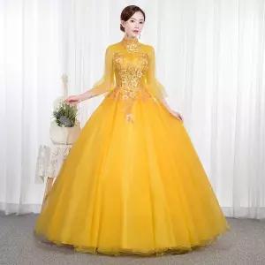 화려한 드레스 의상 스팽글 시상식 망사 홀터넥 이브닝 무대