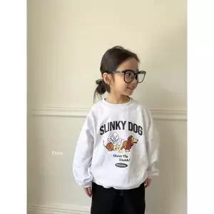 [연투] 디세인트 26봄 슬린키독맨투맨 24개월 아기 유아 키즈 여아 남아 아동복 긴팔티