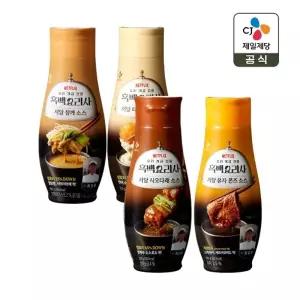 CJ제일제당 저당참깨소스260g x1개+타르타르소250g x1개+시오다래소스255g x1개+유자폰즈소스255g x1개