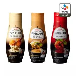 CJ제일제당 저당 참깨소스 260g x1개+타르타르소스 250g x1개+마라소스 260g x1개