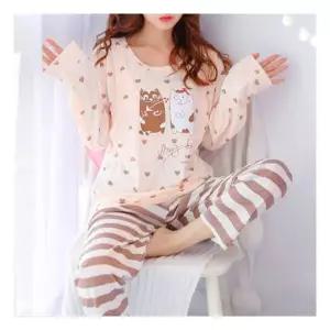 마미누리러브캣 수유복세트 긴팔 수유티 임산부바지 홈웨어 임부복 176751