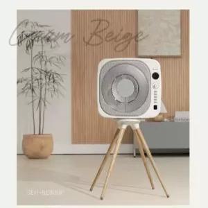 하이라이트 레트로 큐브 전기 히터 캠핑 가정용 난로 온풍기 SEH-BE800P 크림 베이지