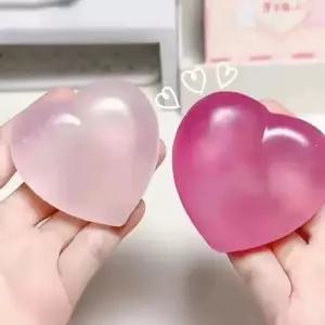 색변화 하트 말랑이 슬랑이 스퀴시 스트레스볼 커플