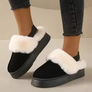 인기상품 여성 따뜻한 뒷밴딩 뮬슬리퍼 1P 퍼안감 겨울 신발 [WFHPBVR_260319]