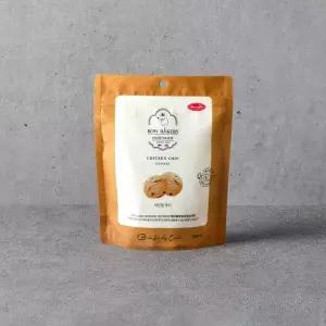 바우베이커리 강아지 과자 간식 쿠키 오븐베이크 치킨칩 350g 1팩 MNA