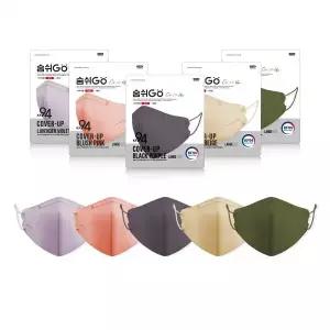 미엘 숨쉬고 마스크 KF94 새부리형 숨쉬기 편한 컬러 2D 10매 대형 MNA