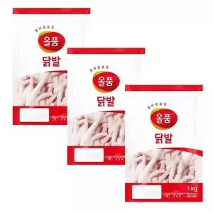 [셀러허브]올품 뼈있는 통닭발 1kg x 3개 (S46842785)