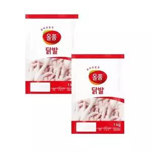 [셀러허브]올품 뼈있는 통닭발 1kg x 2개 (S46840812)