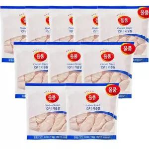 [셀러허브]올품 IQF 닭가슴살 10kg (1kg x 10봉) (S11463378)