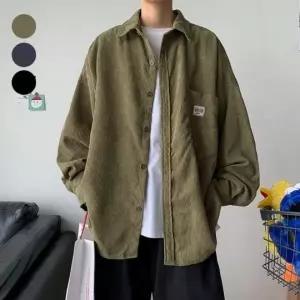 [셀러에이드]남성 골덴 셔츠 코듀로이 긴팔 남방 캐주얼 데일리 오버핏 일반핏