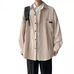 남자 골덴 셔츠 오버핏 루즈핏 코듀로이 긴팔 남방 캐주얼 남성