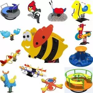 놀이터 야외 스프링 목마말 흔들 공원 시소 용수철