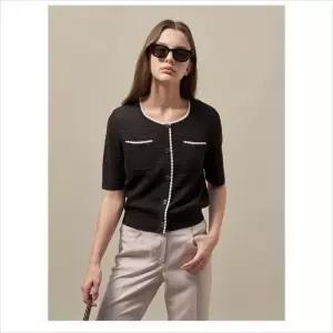 올리비아로렌 HC04 하프 슬리브 가디건  VOCBC5M4331