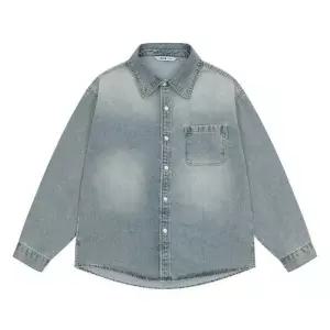 더센트럴 주니어 TC01 블루 데님셔츠  26S1302