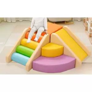 조합 놀이대 놀이터 쿠션 실내 쿠션미끄럼틀 블록