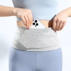 [cm00443]스포츠 힙색 여성 러닝 핸드폰 가방 헬스 가방 고탄력 밀착 투명 아웃도어 다기능 가방 내구성