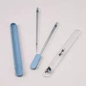 ( )조용한 젓가락 케이스 세트 크로우 테마 캐릭터 어린이 식기 세트 도시락 용품