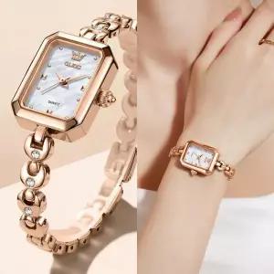 여성 크라운 로고 방수용 럭서리 손목시계