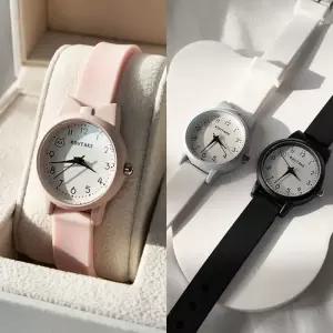 아동 귀여운 캐릭터 눈금 리본 손목시계