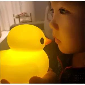 불켜지는 조명 노랑오리 인형 아가선물 무드등 2세 5세 유아완구 6세 3세 4세 장난감