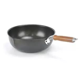 볶음웍 나무손잡이 업소용 경질 웍 북경팬 26호-26cm