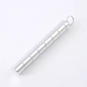 (색상 스테인레스약통)여행용 휴대용 약통 데일리 스텐 약통 보관함 일주일 키링