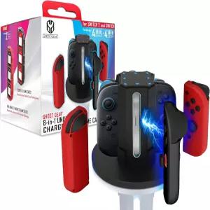 스위치 2 및 1 컨트롤러 충전 도크 닌텐도 2025용 고스트 기어 조이콘 액세서리용 휴대용 마그네틱 고속