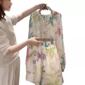 빅사이즈 리조트 휴양지 세트 시스루 투피스 셔츠 반바지