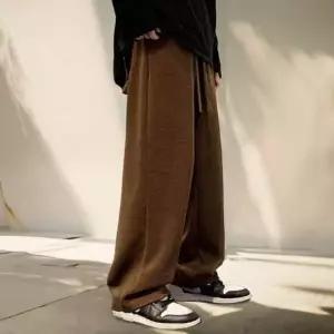 남자 코듀로이 와이드팬츠 밴딩 골덴 바지 팬츠 플 가을바지