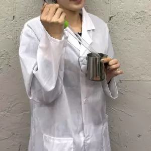 인기템 약사 프리미엄 실험복 의사 가운 M 영양사