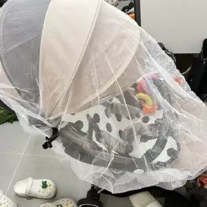 유아외출용 유모차덮개 메쉬망 통기성 벌레차단 아기보호 화이트 그물형 전면커버